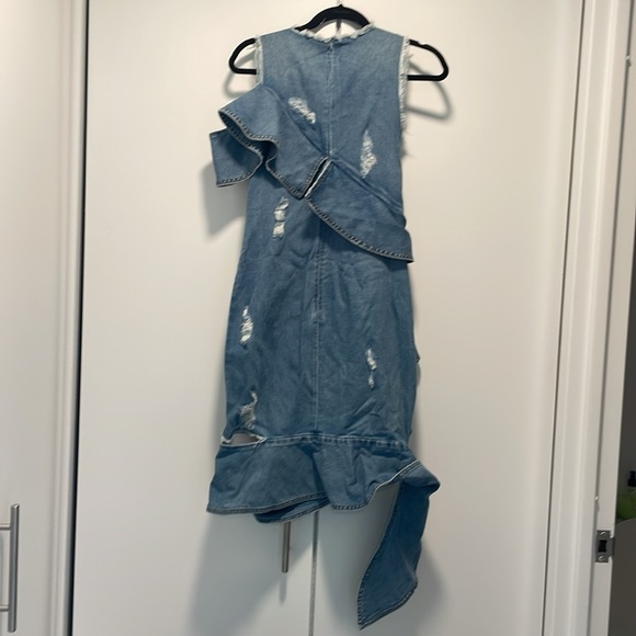 UNIQUE couture Jonathan Simkhai denim dress - Picture 3 of 7